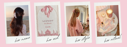 Eid Gifts for Her: Arabic Name Hair Clips